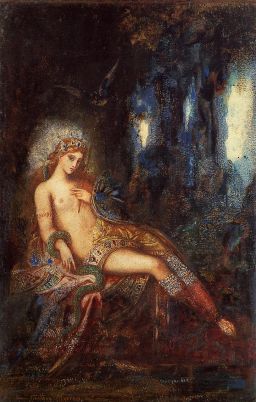 Goddess on the Rocks by Gustave Moreau