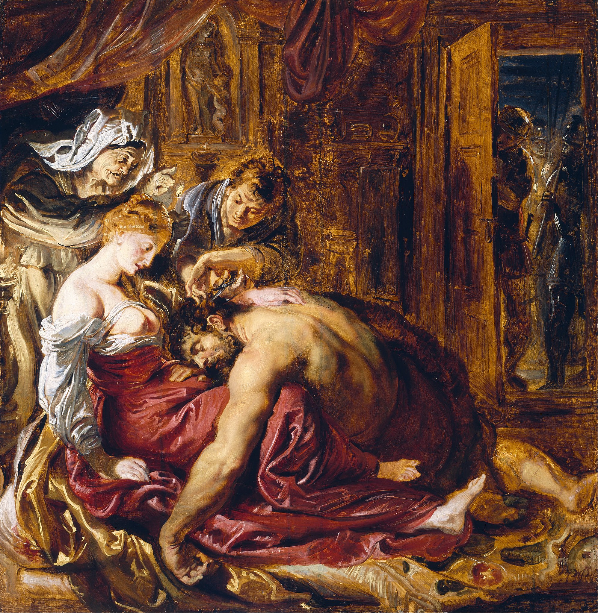 Sketch for Samson and Delilah by Peter Paul Rubens