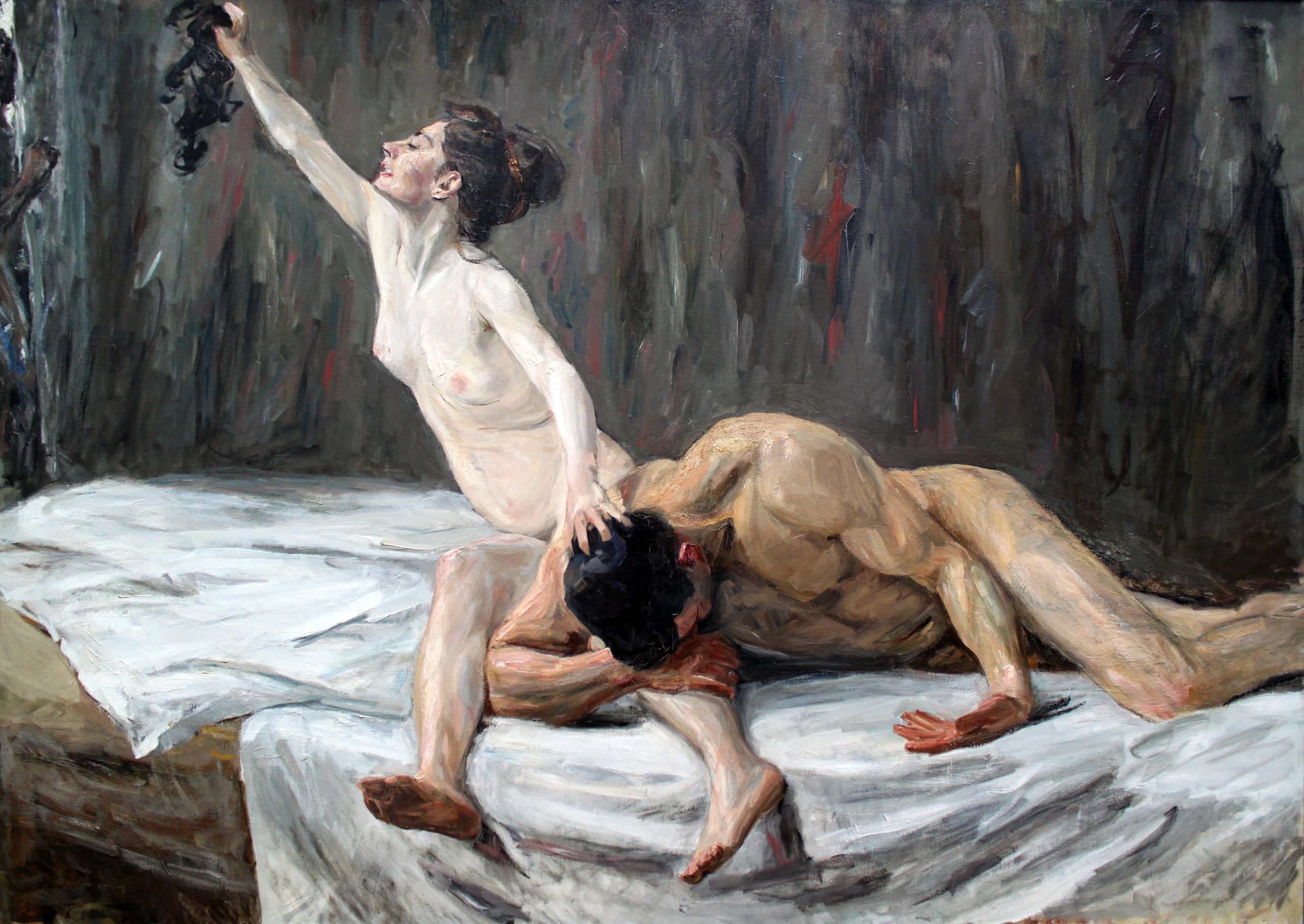 Samson and Delilah by Max Liebermann