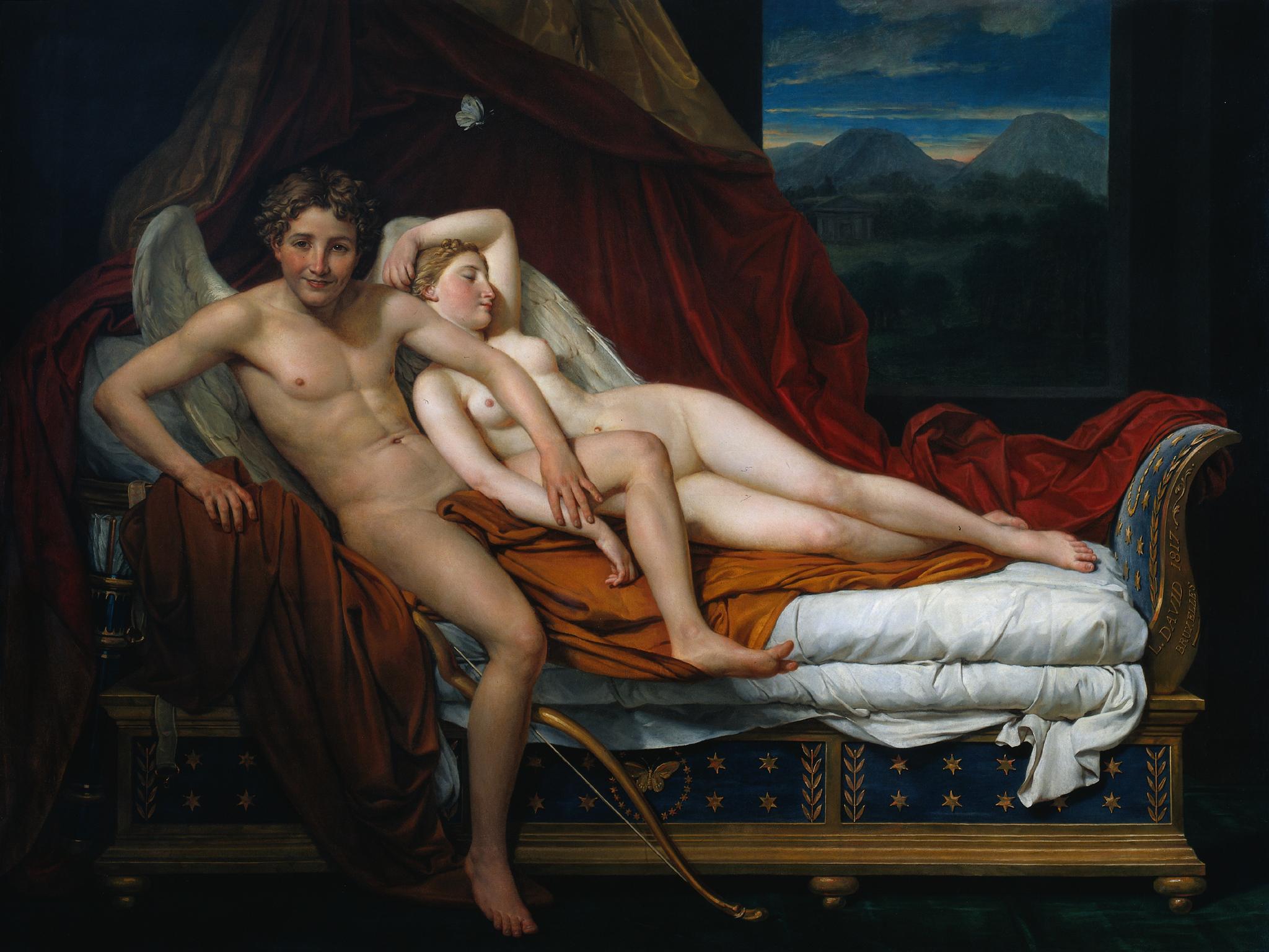 Cupidon et Psyché by Jacques-Louis David