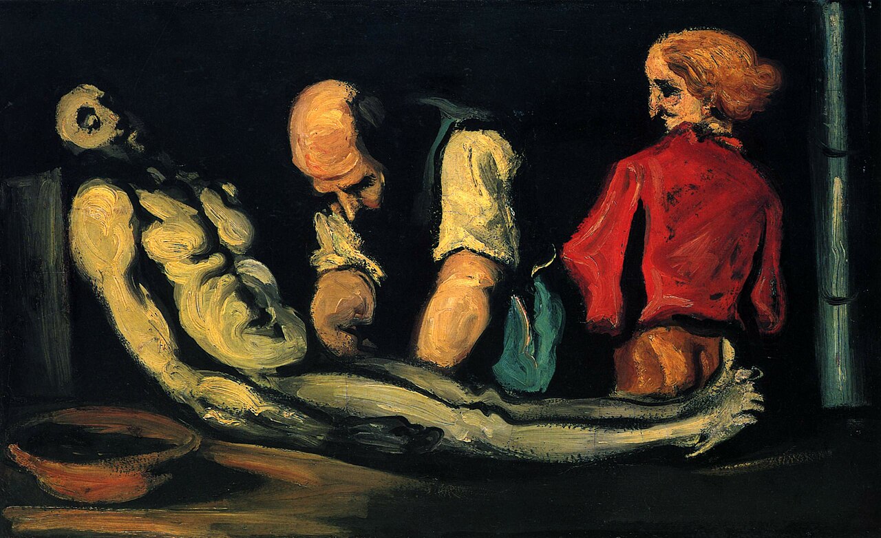 Préparation pour les funérailles by Paul Cézanne