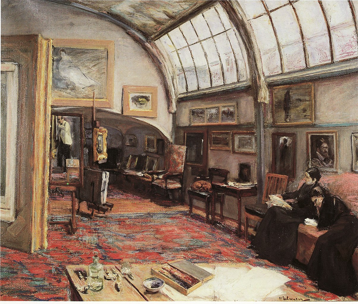 Das Atelier des Künstlers by Max Liebermann