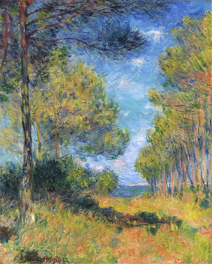 Allée de sapins à Varengeville by Claude Monet