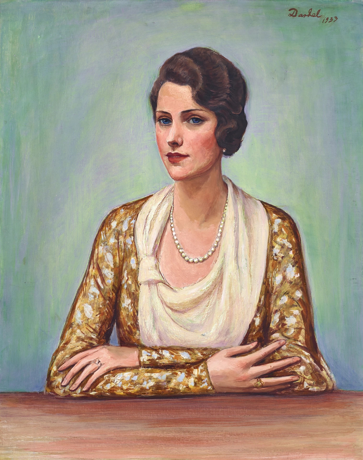 Porträtt föreställande Karin Anrep (född Treffenberg) by Nils Dardel