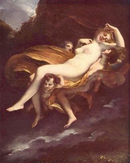 L'enlèvement de Psyché  by Pierre-Paul Prud'hon