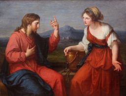 Christus und die Samariterin am Brunnen by Angelica Kauffmann