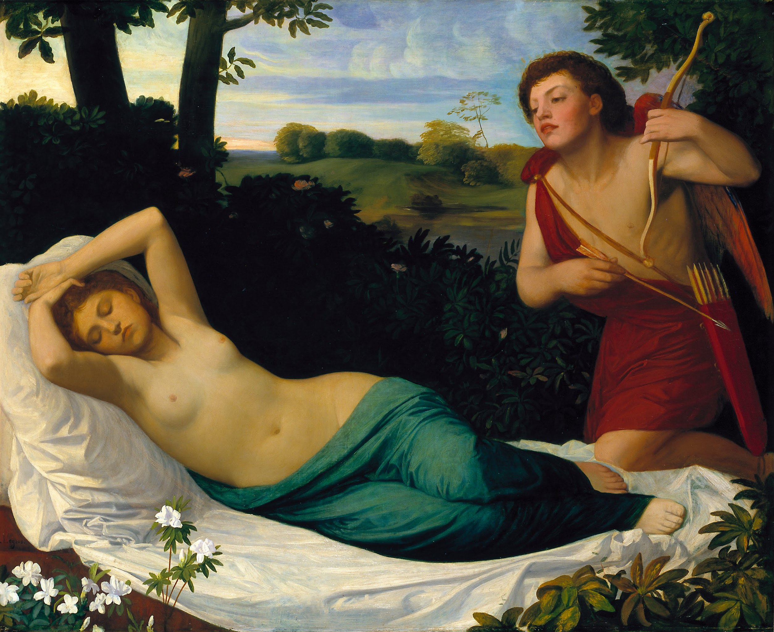 Cupid and Psyche by Alphonse Legros