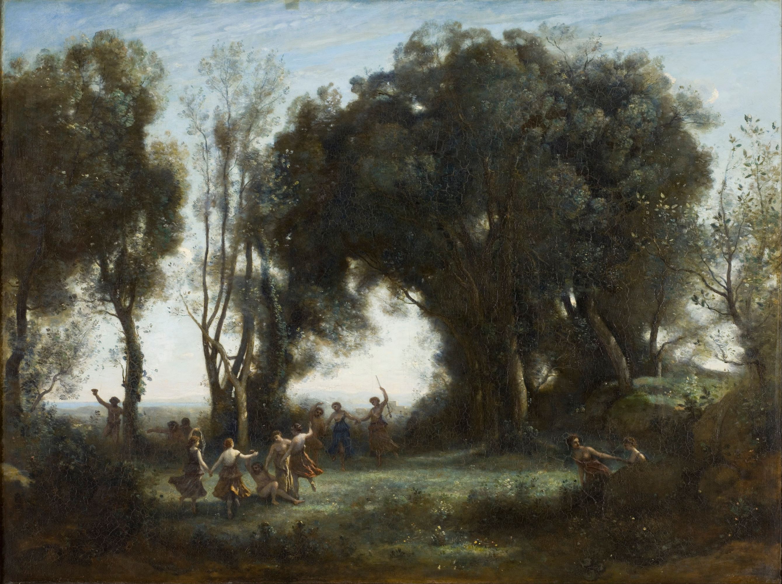 A Morning. The Dance of the Nymphs by Camille Corot