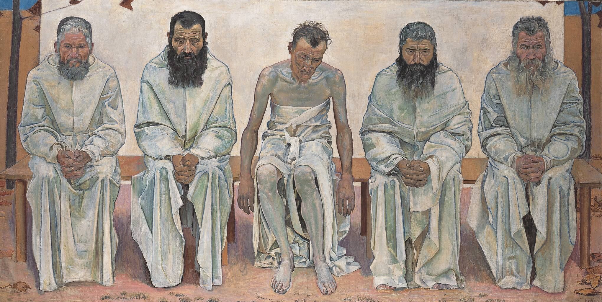 Die Lebensmüden by Ferdinand Hodler