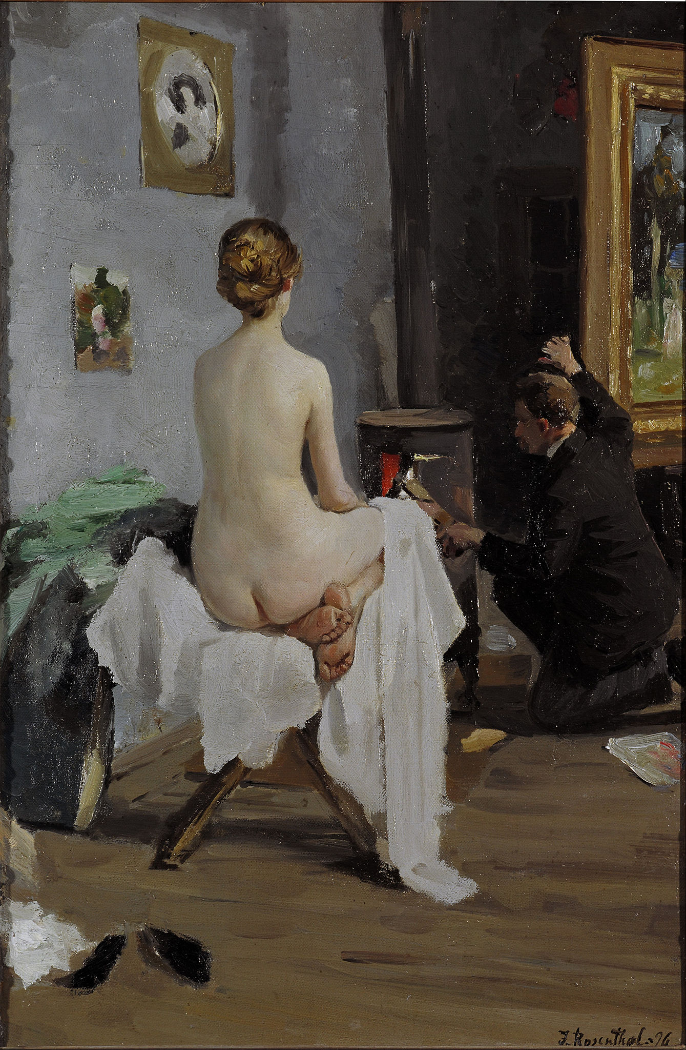Mākslinieka darbnīcā by Janis Rozentāls
