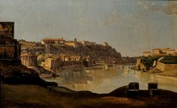 View over the Tiber to the Aventine, Rome by Gustaf Söderberg