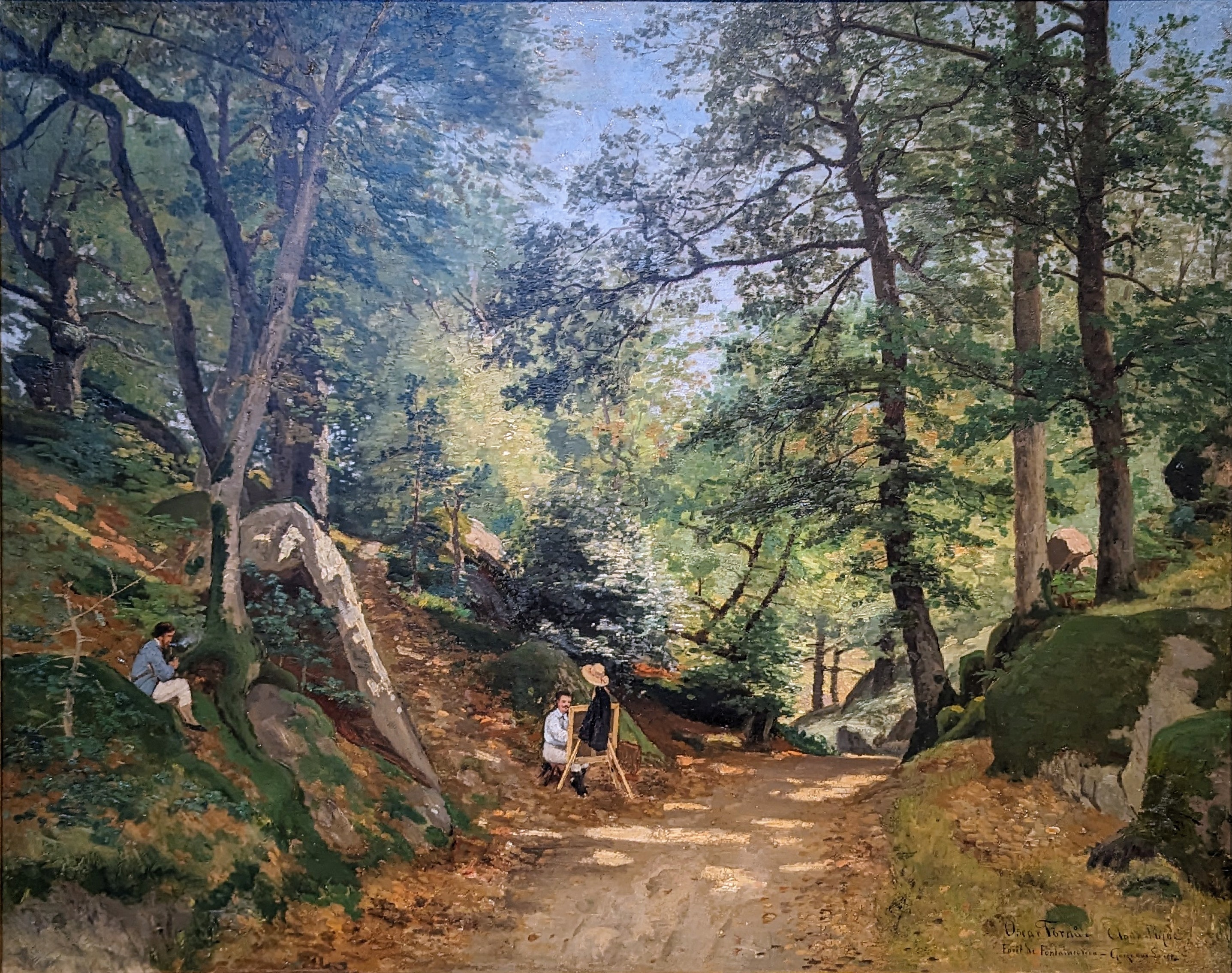 Sommarlandskap från Fontainebleau by Oscar Törnå