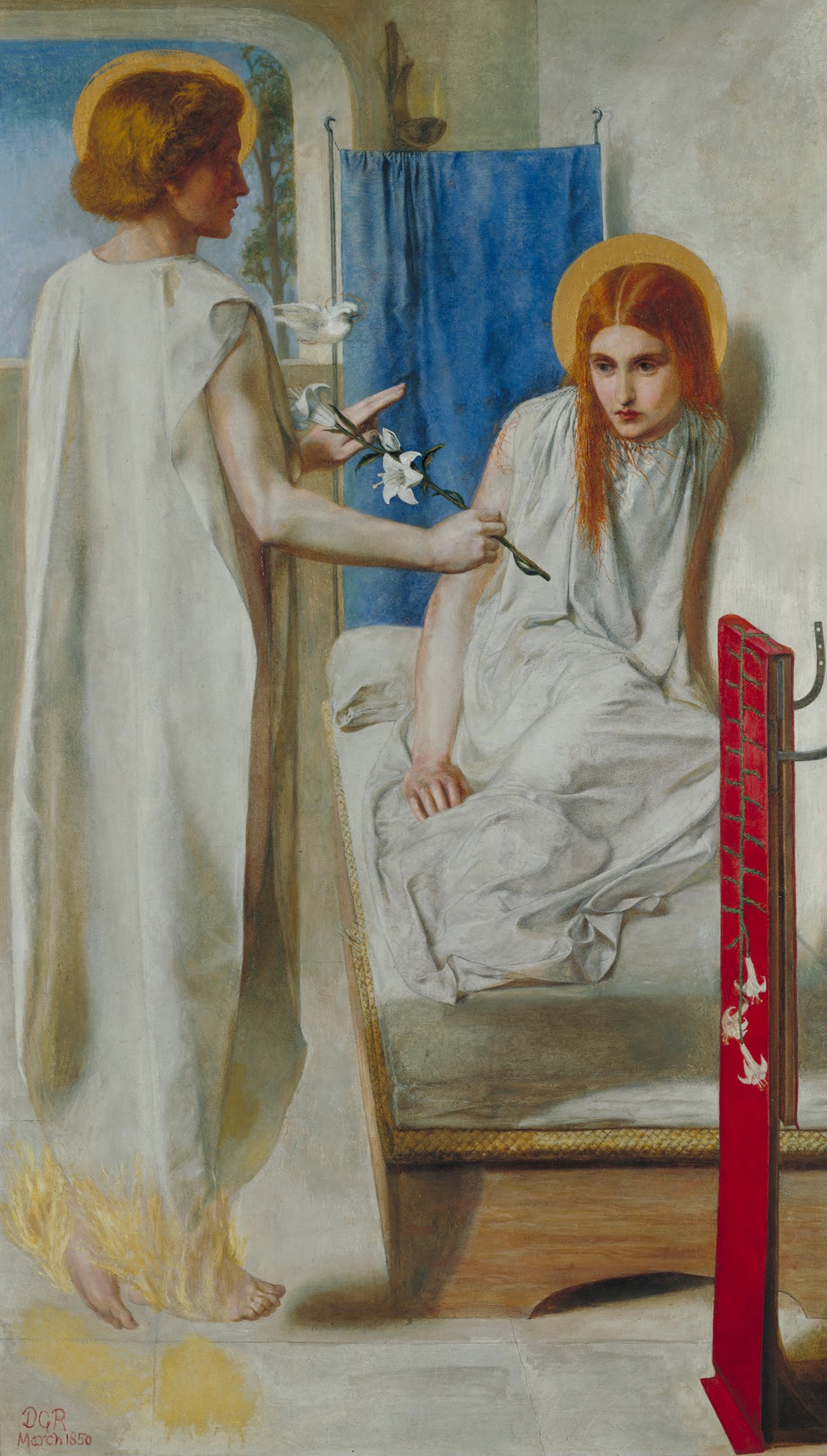 The Annunciation by Dante Gabriel Rossetti