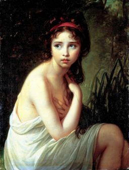 Julie Le Brun as a Bather by Elisabeth Vigée Le Brun