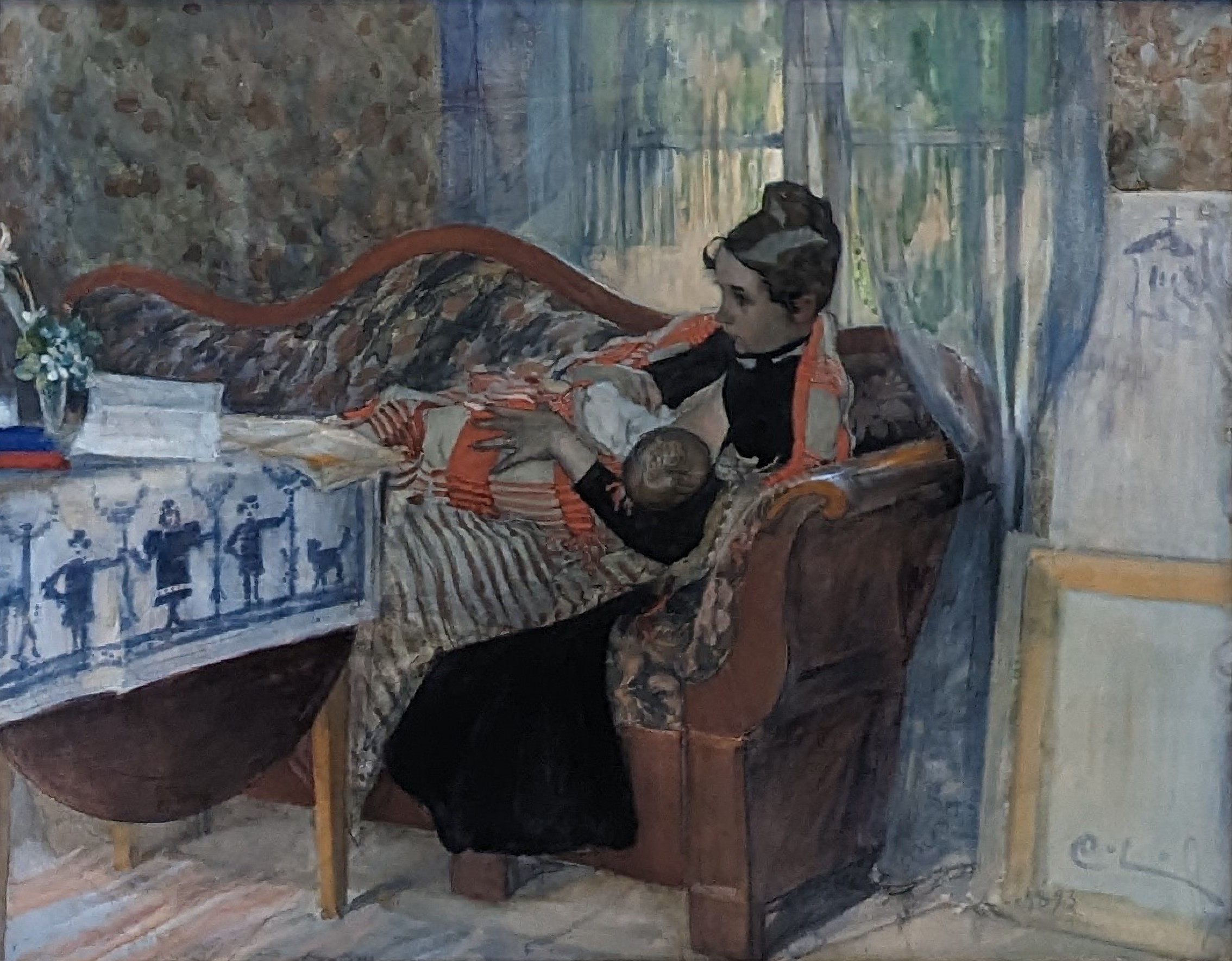 Karin och Brita by Carl Larsson