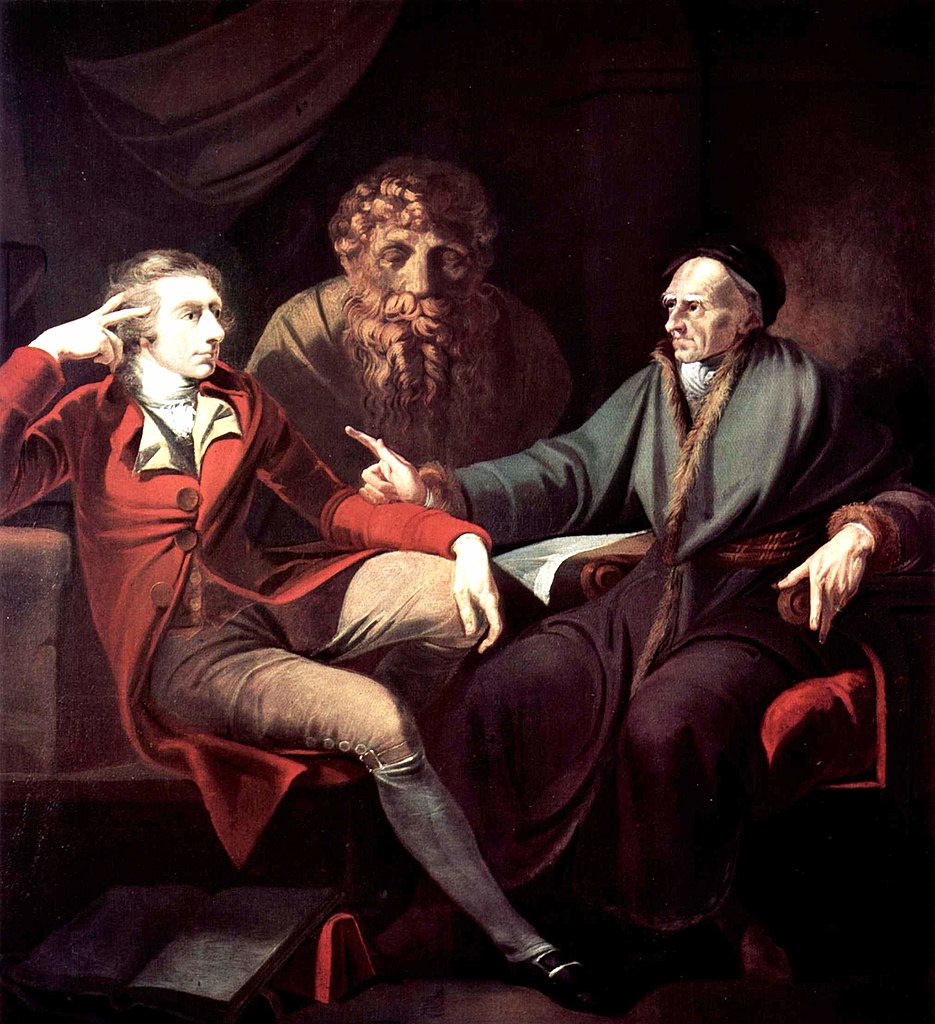 Bodmer und Füssli vor der Büste Homers, Henry Fuseli