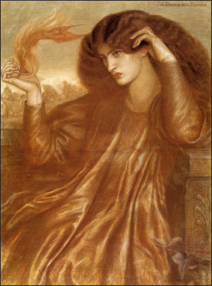 La Donna della Fiamma, Dante Gabriel Rossetti