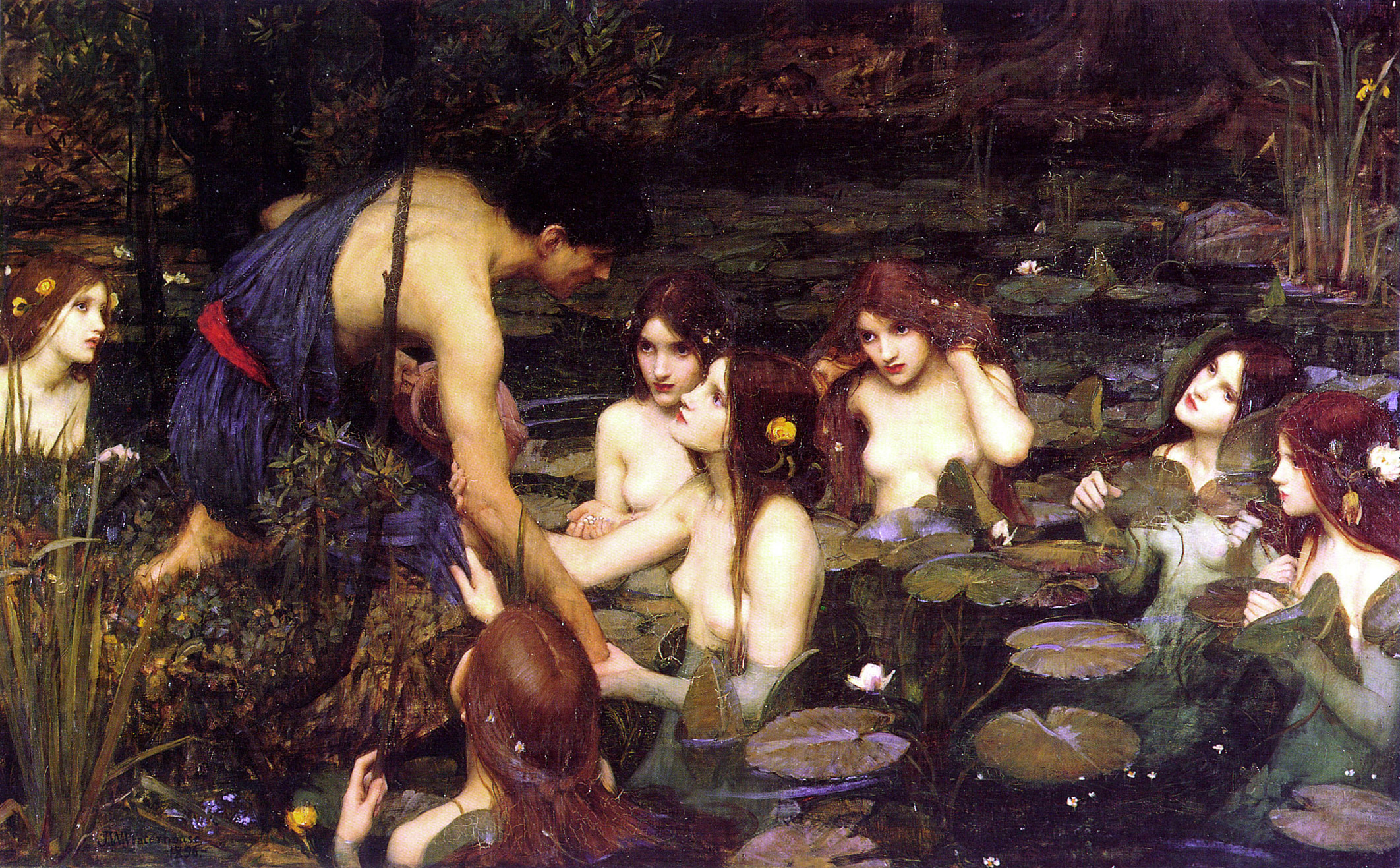 Hylas and the Nymphs, John William Waterhouse
