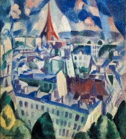 Paris view (eiffel tower) by Robert Delaunay