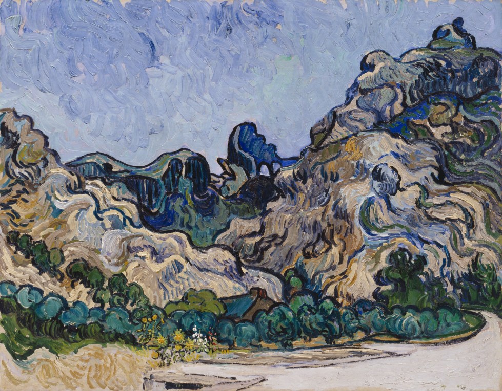 Mountain Landscape at Saint-Remy by Vincent Van Gogh