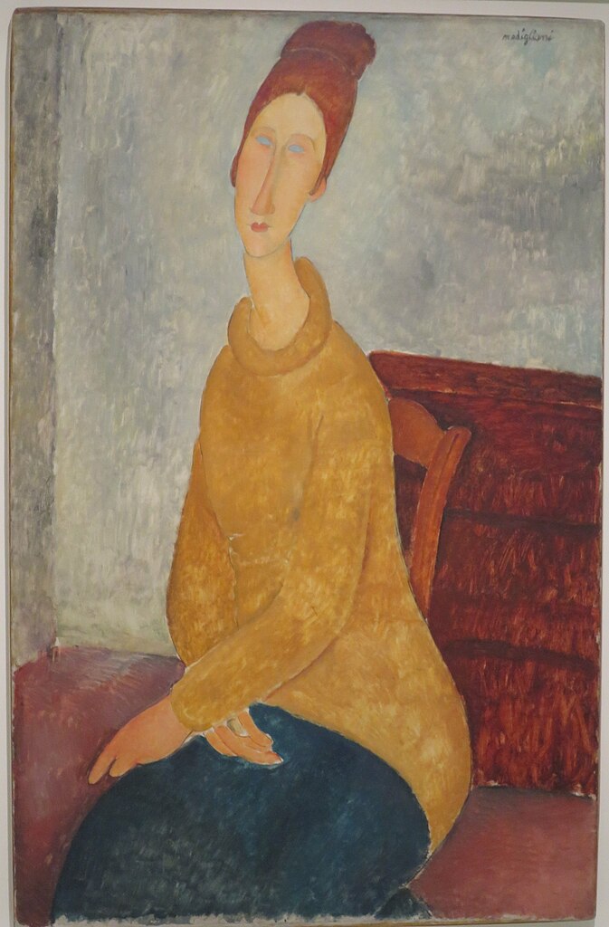 Jeanne Hébuterne in yellow sweater, Amedeo Modigliani