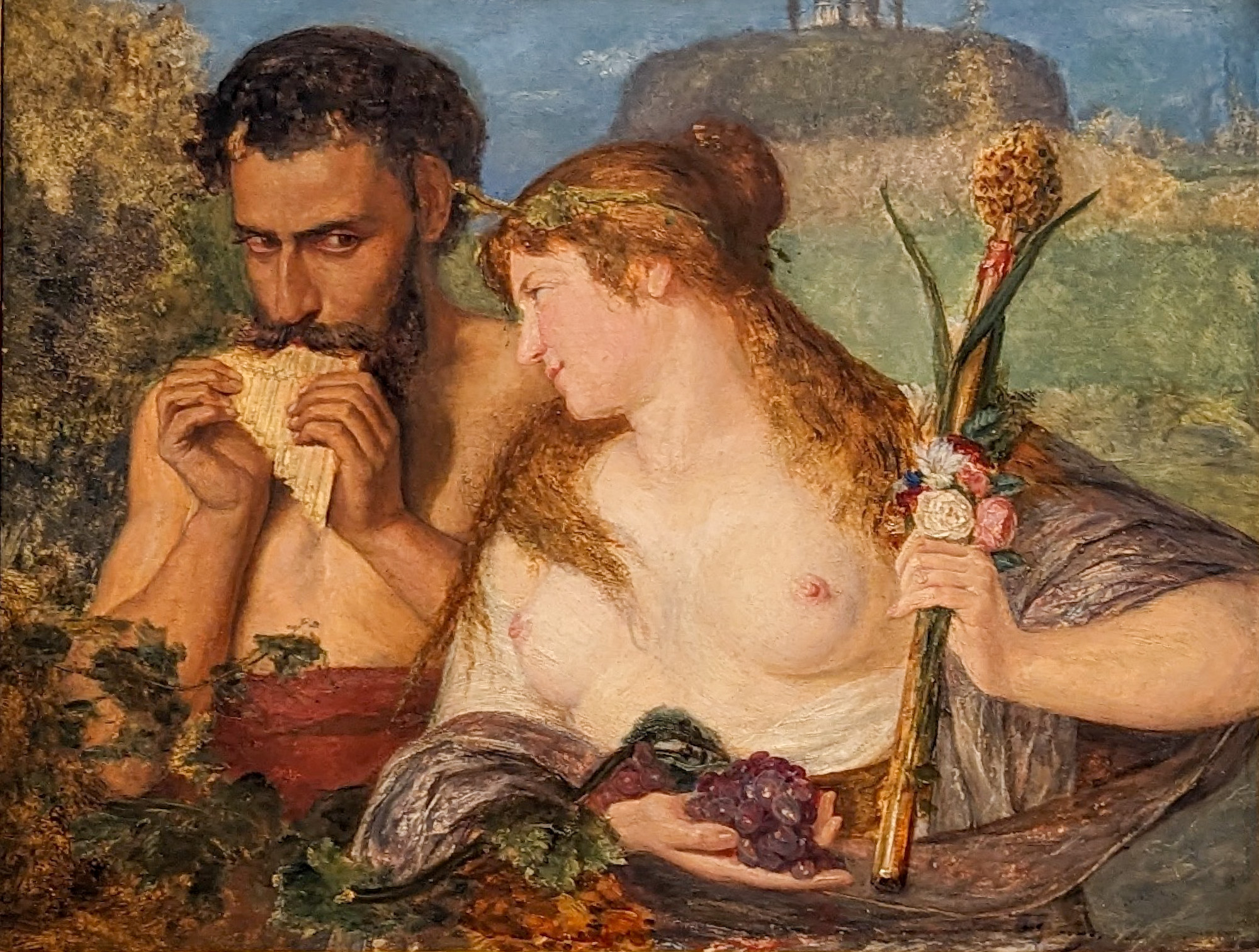 Nymf och Faun by Ernst Josephson