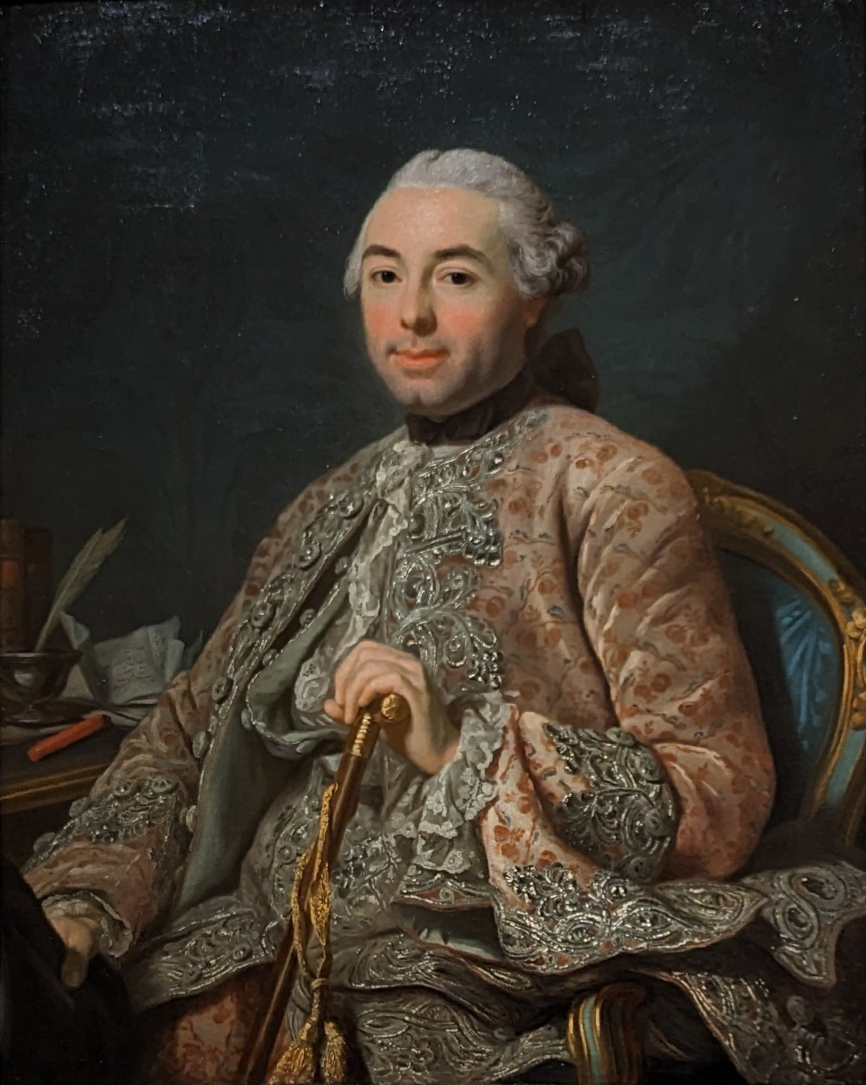 Okänd Man, Kallad Baron de Neubourg-Cromière by Alexander Roslin