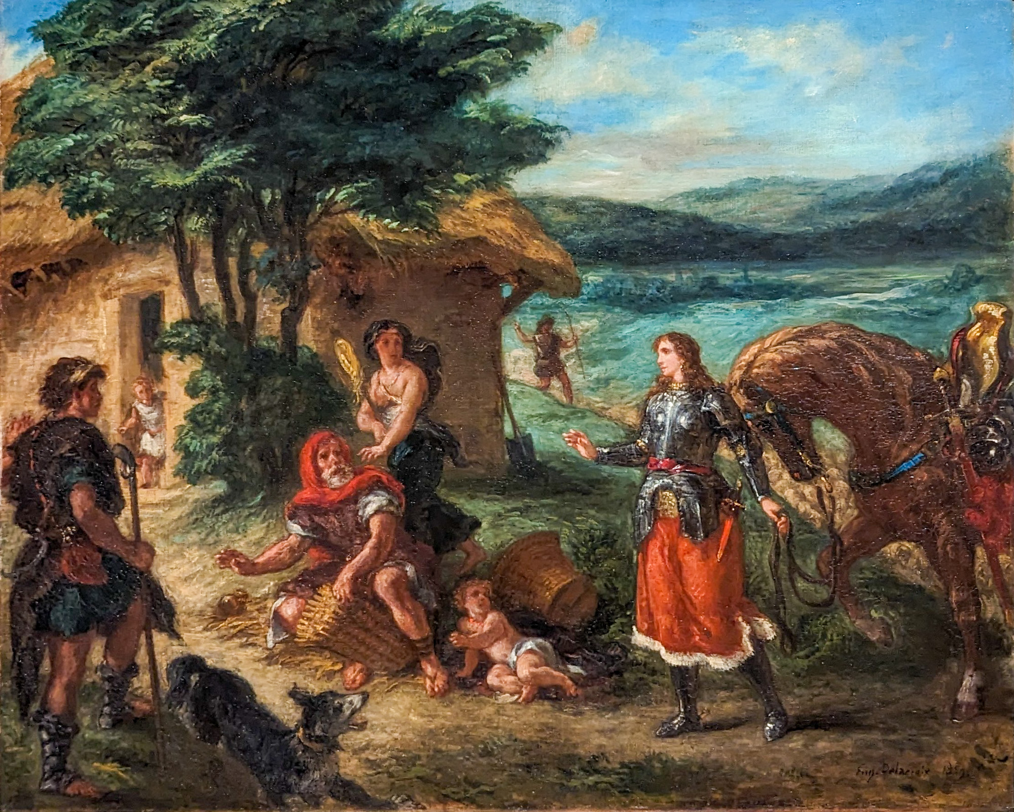 Erminia and the Shepherds by Eugène Delacroix