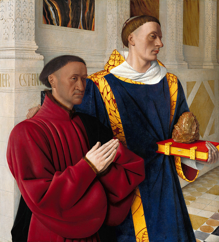Etienne Chevalier with St. Stephen, Jean Fouquet
