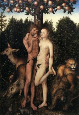 Adam and Eve by Hans Cranach