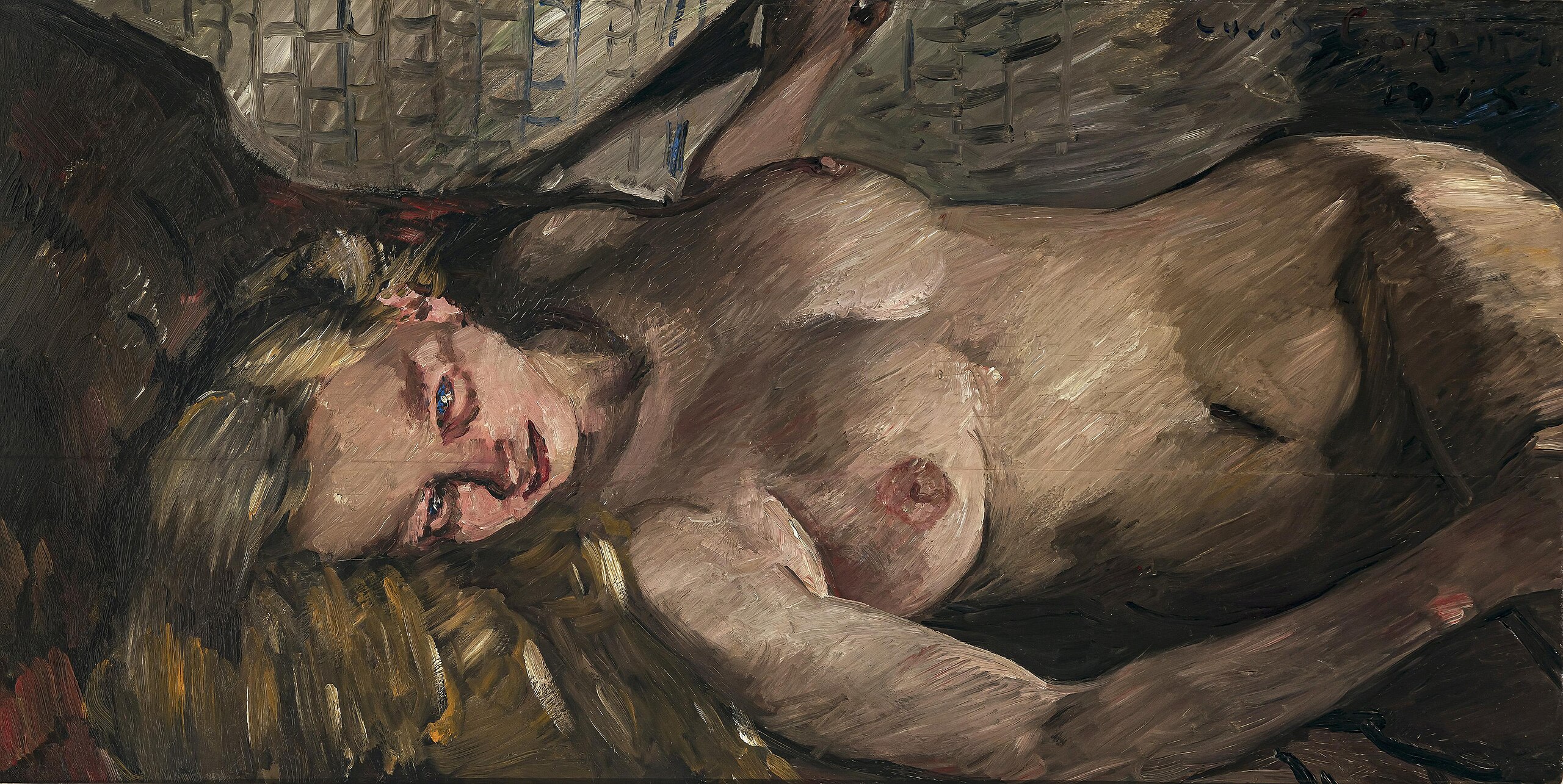 Liegender weiblicher Akt by Lovis Corinth