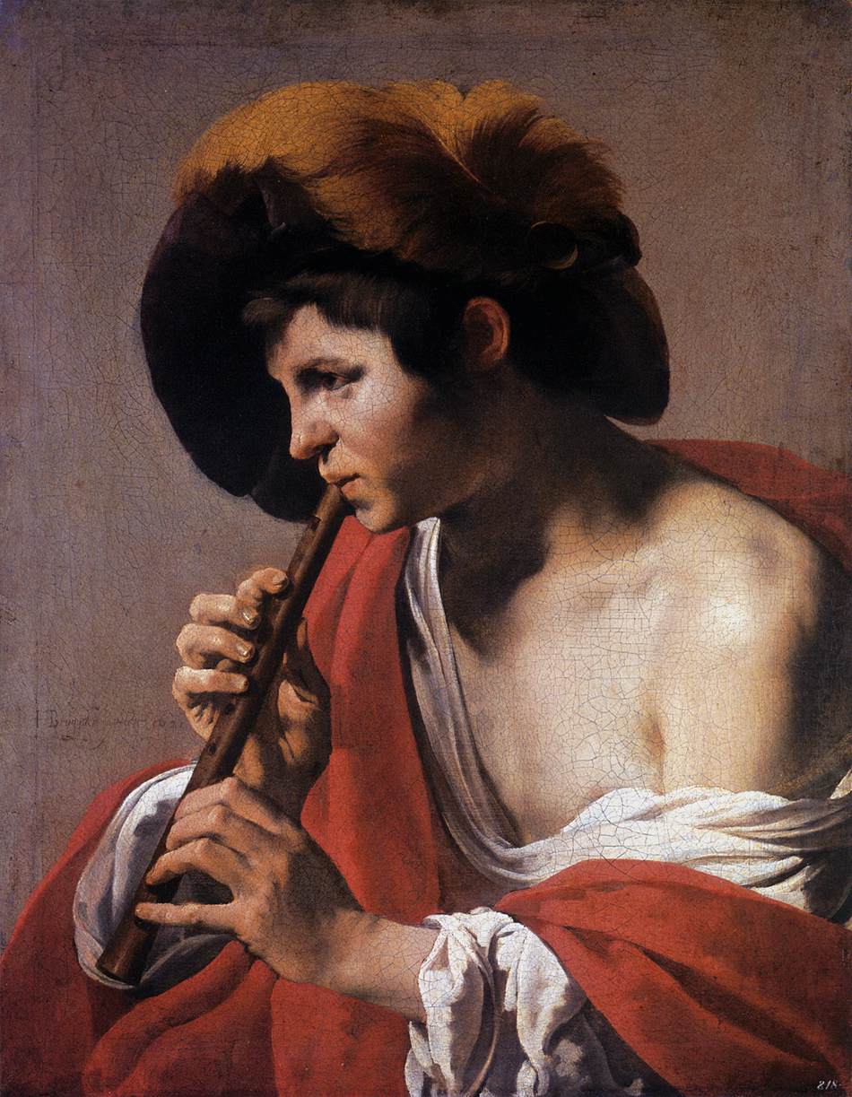 Boy Playing a Flute, Hendrick ter Brugghen