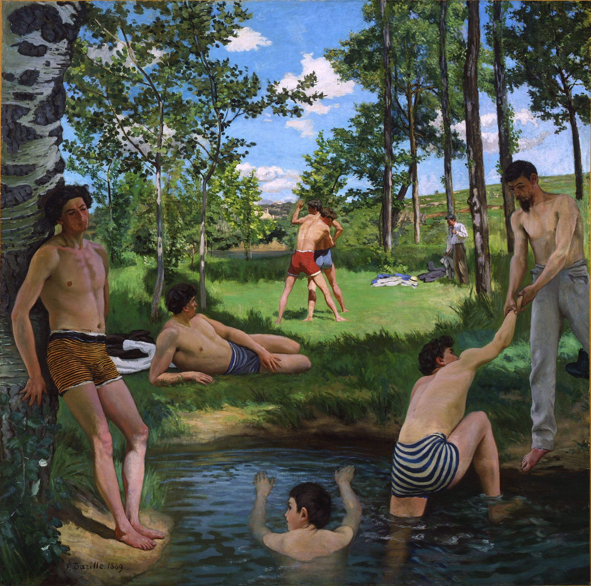 Scène d'été by Frédéric Bazille