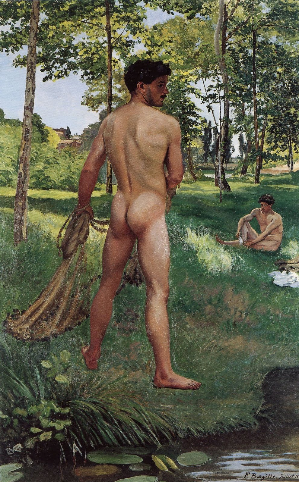 Fisherman with a Net, Frédéric Bazille