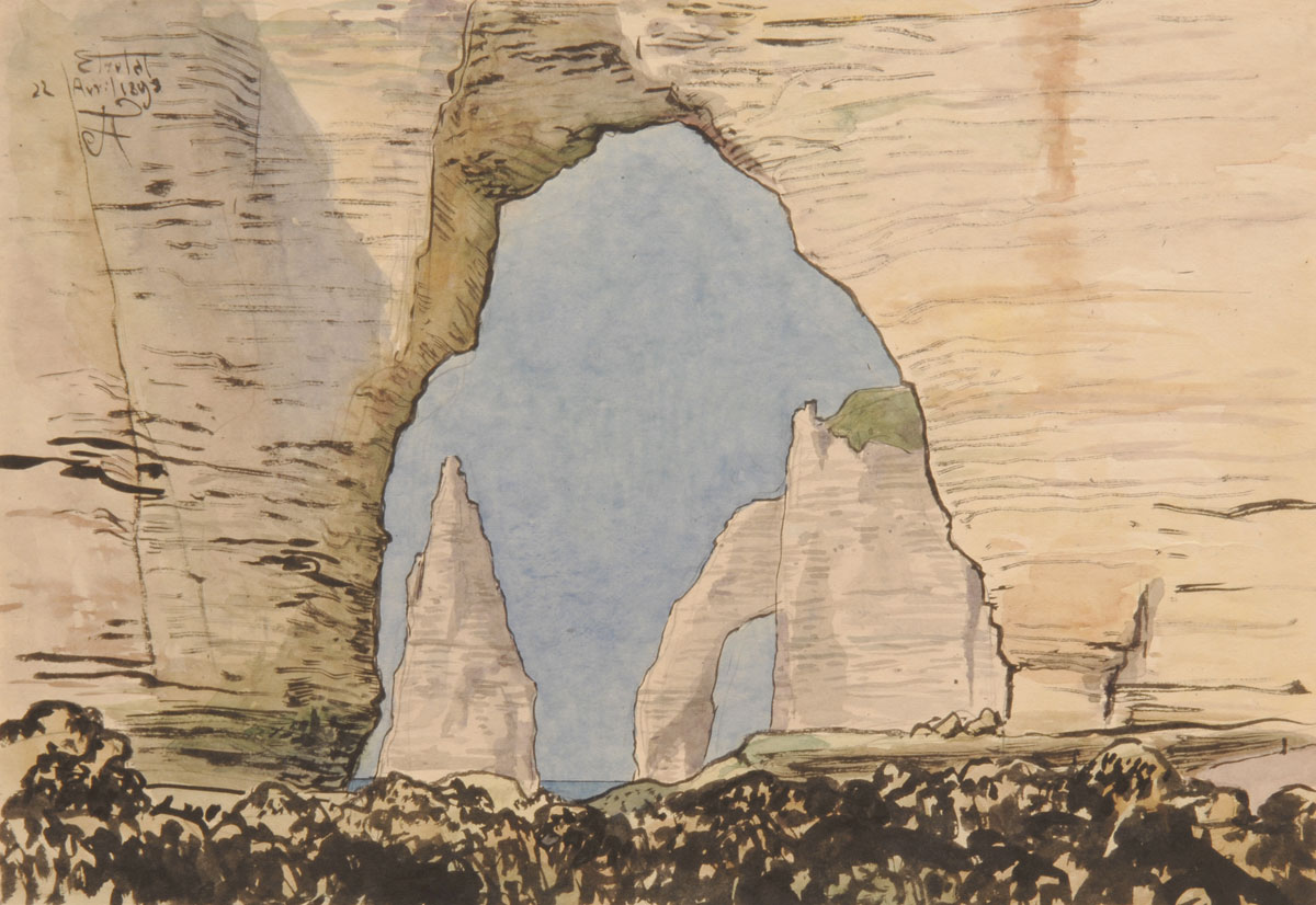 La Manneporte à Etretat, Jean Francis Auburtin