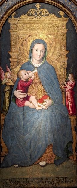 The Madonna Enthroned by Ludovico Brea