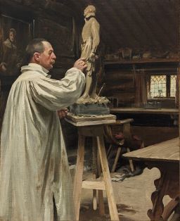 Anders Zorn i sin Ateljé by August Hagborg