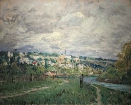 The Seine near St-Cloud by Alfred Sisley