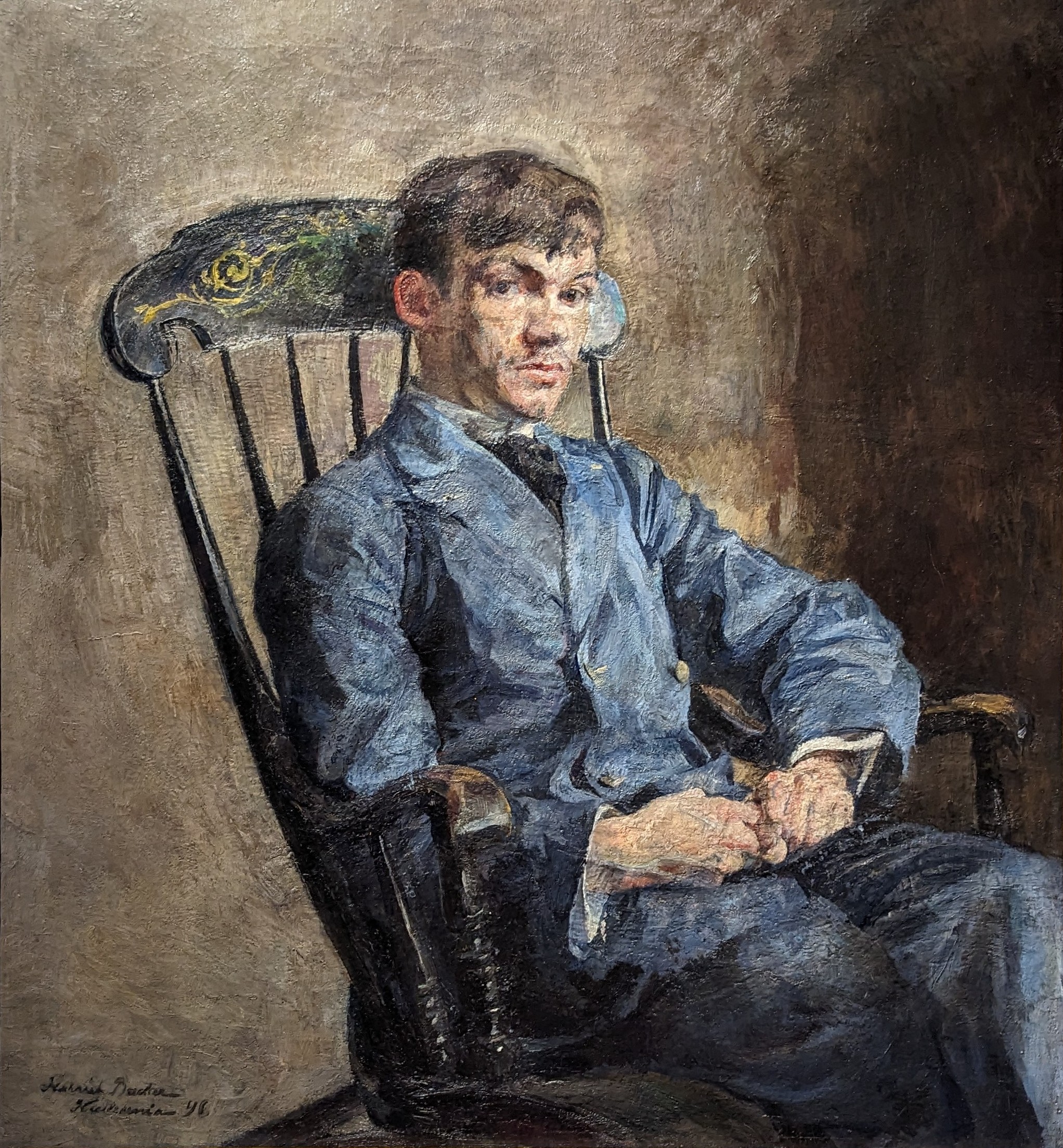 Komponisten Johan Backer Lunde by Harriet Backer