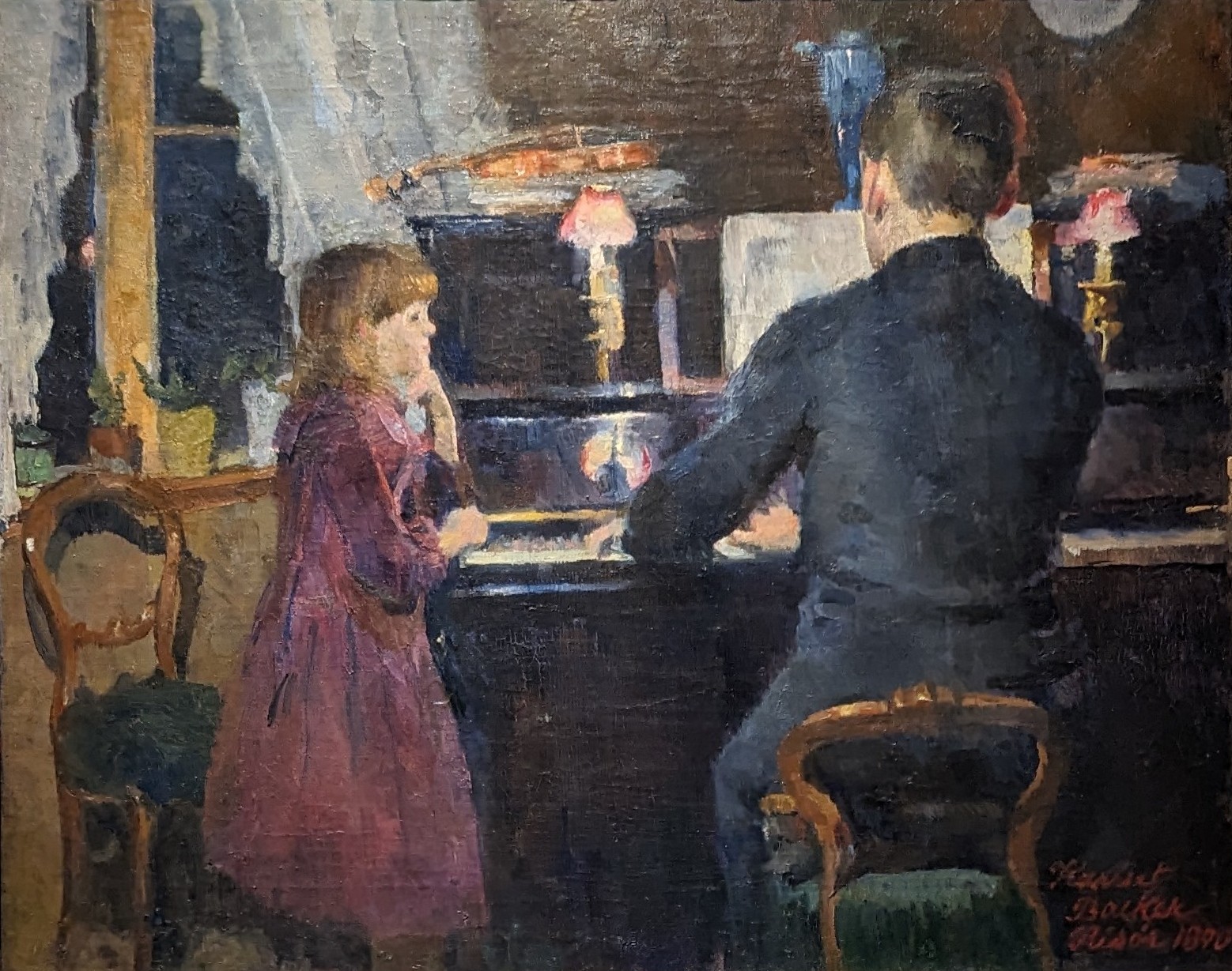 Storebror Spelar by Harriet Backer