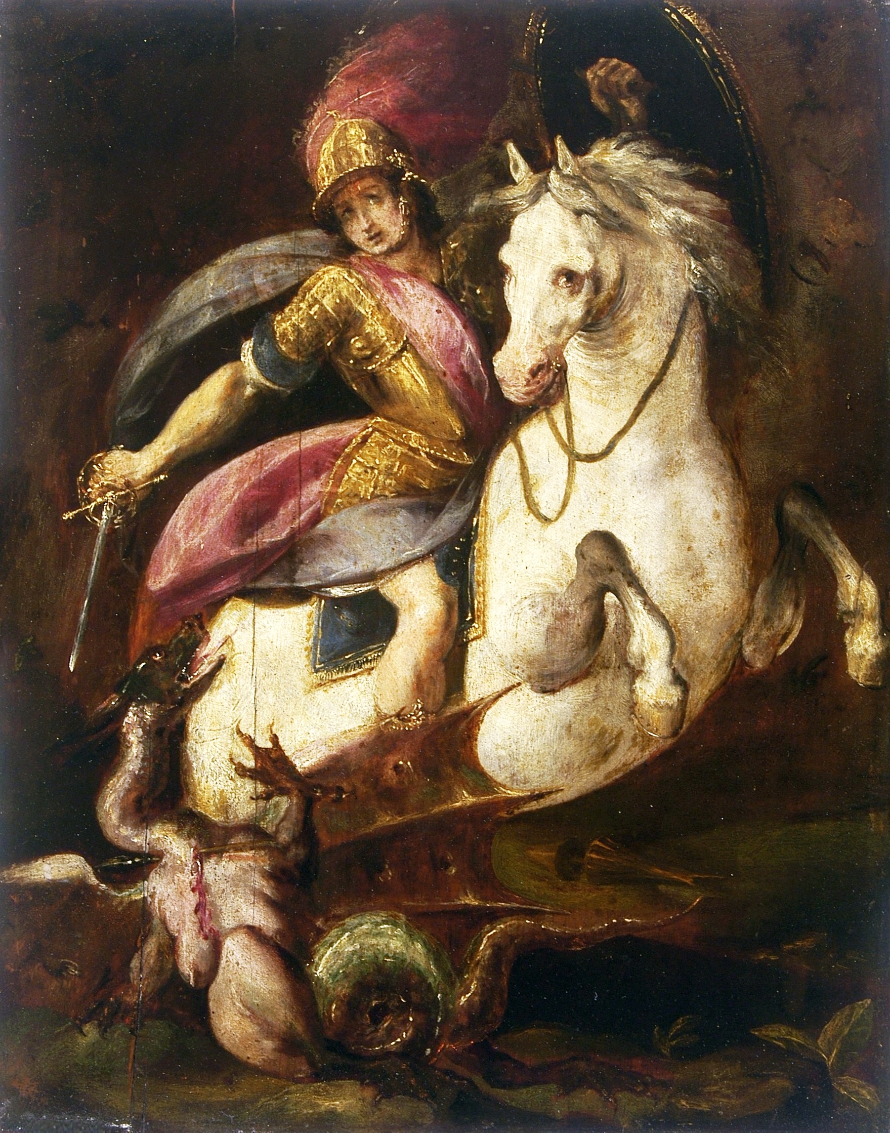 St. George and the Dragon by Melchiorre Gherardini