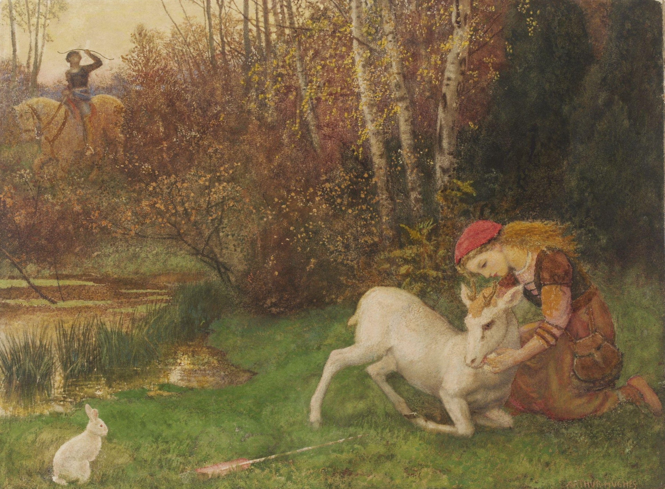 The White Hind by Arthur Hughes