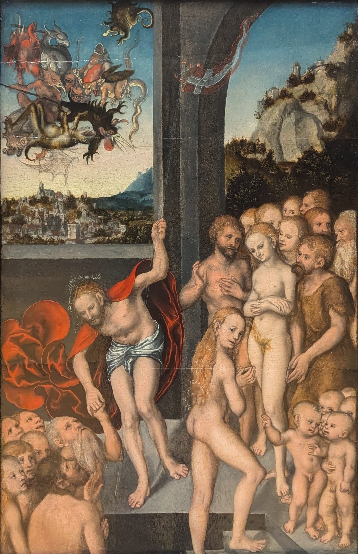 Christ liberating souls from the realm of the dead by Lucas Cranach the Elder