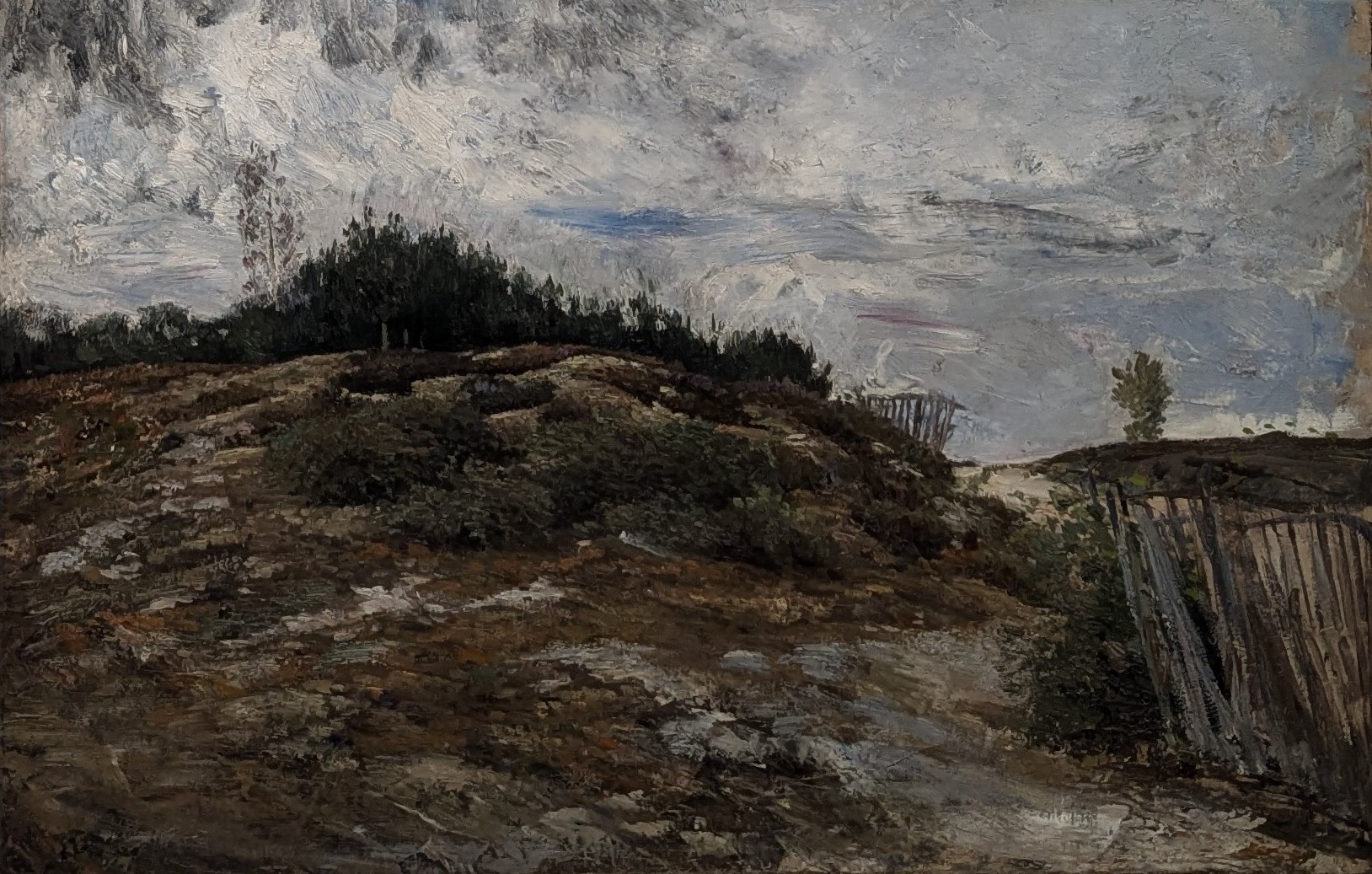 Skogsklädd ås, Fontainebleau by Carl Fredrik Hill