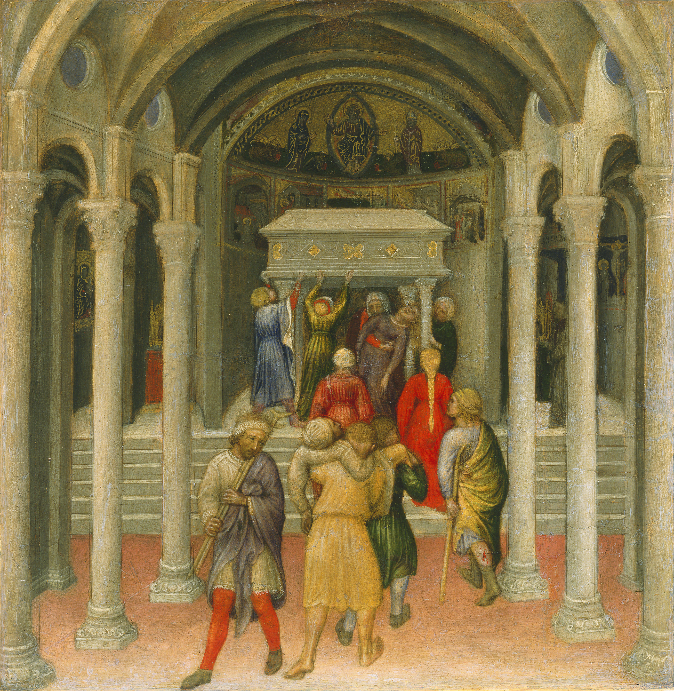 The Crippled and Sick Cured at the Tomb of Saint Nicholas, Gentile da Fabriano