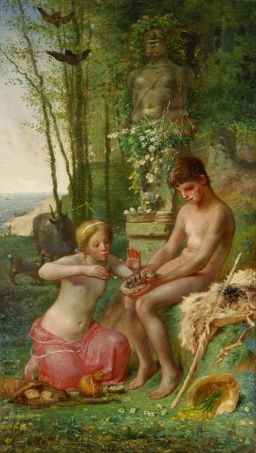 Spring (Daphnis and Chloë) by Jean-François Millet