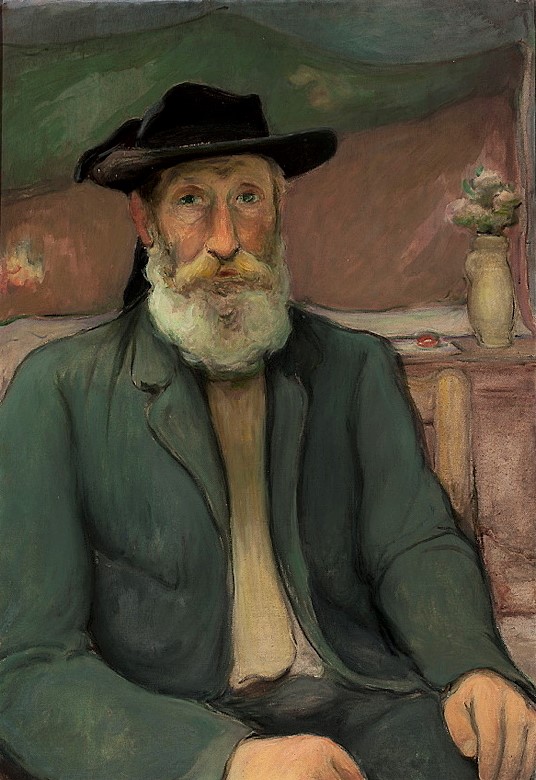 Self-portrait in a Breton hat by Władysław Ślewiński