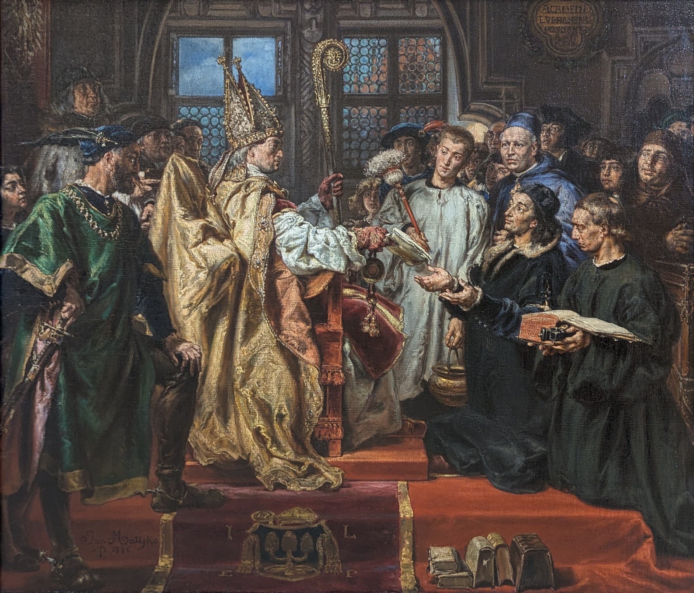 Założenie Akademii Lubrańskiego w Poznaniu by Jan Matejko