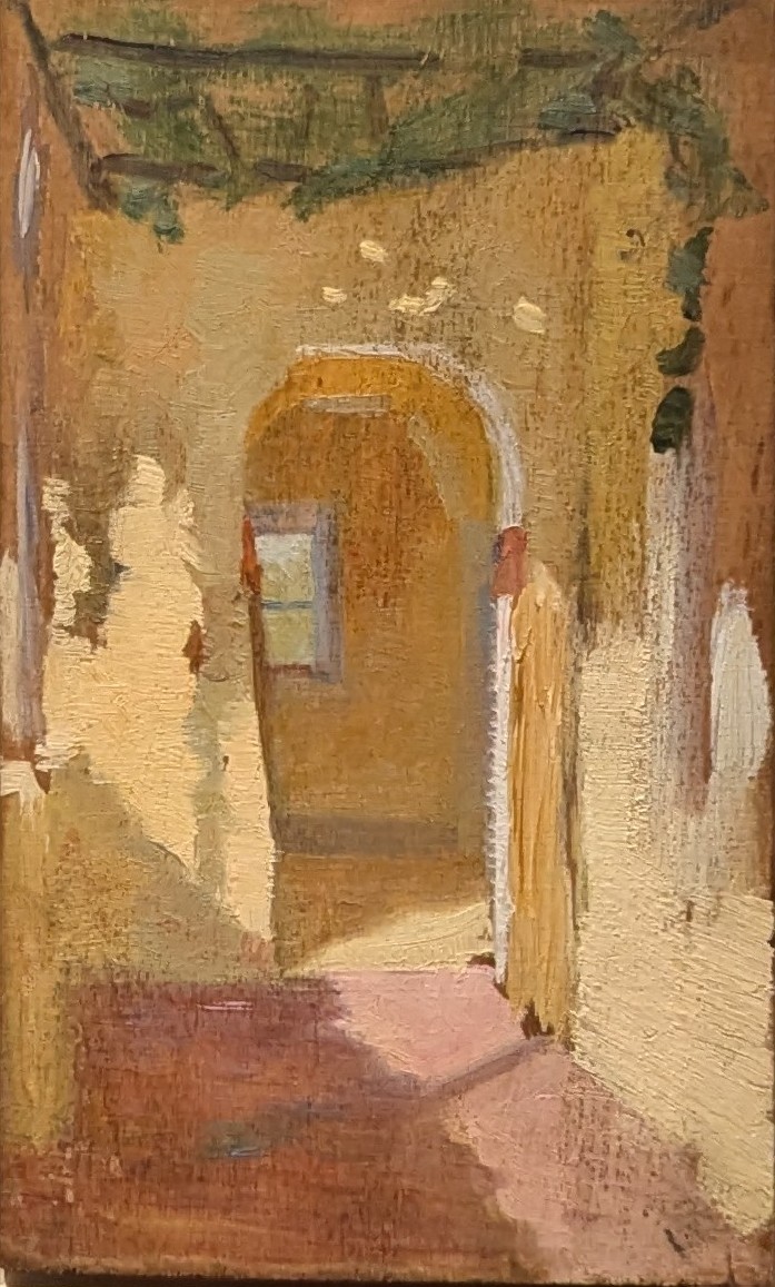 Loggia med vinranke by Marie Krøyer