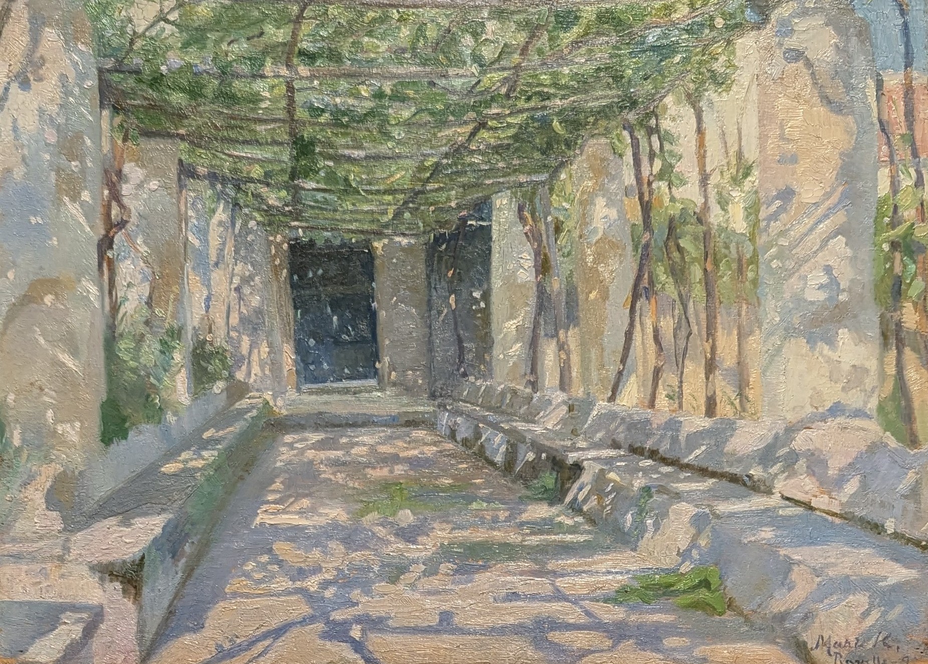 Solbeskinnet pergola fra Ravello by Marie Krøyer